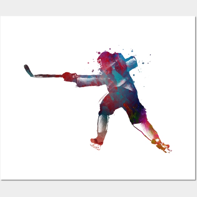 hockey player #hockey #sport Wall Art by JBJart